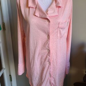 Thalia Sodi Super Soft Pink Nightgown Nightshirt Long Sleeve S NEW